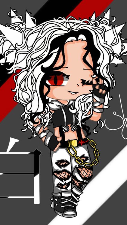 Gacha Life Funtime Foxy Gray wallpaper