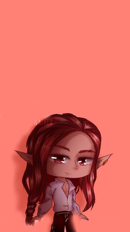 Gacha Life Funtime Foxy Orange wallpaper