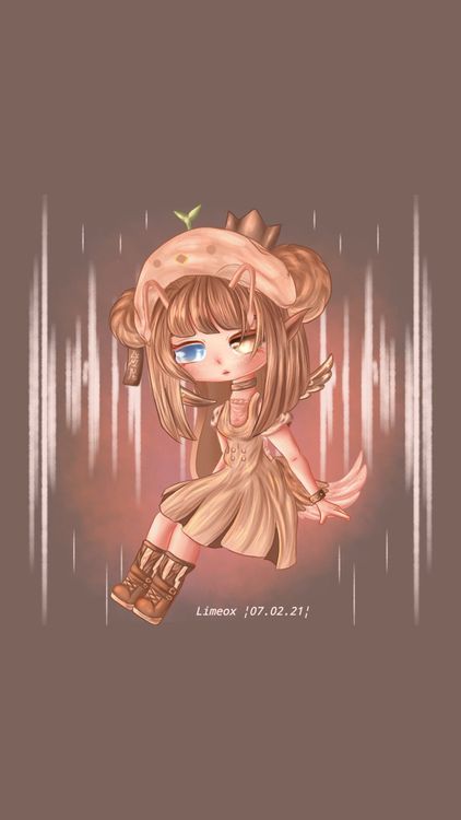 Gacha Life Funtime Foxy Yellow wallpaper