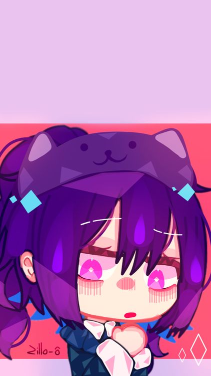 Gacha Life Gacha Girl Pink wallpaper