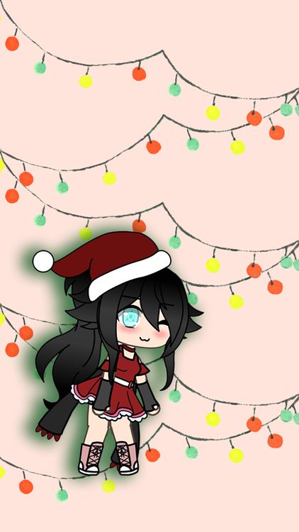 Gacha Life Gacha Xmas Yellow wallpaper