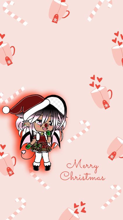 Gacha Life Gacha Xmas Yellow wallpaper