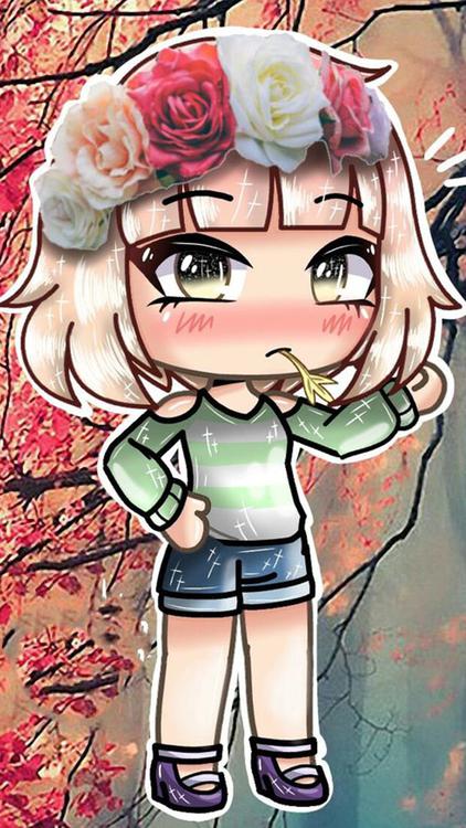 Gacha Life Gacha World Gray wallpaper