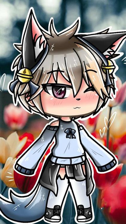 Gacha Life Gacha World Gray wallpaper