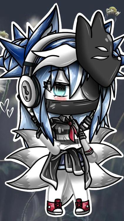 Gacha Life Gacha World Gray wallpaper