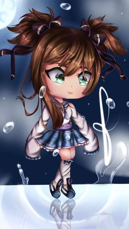 Gacha Life Gacha Universal Blue wallpaper