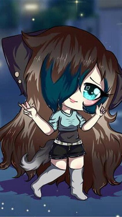 Gacha Life Gacha Universal Blue wallpaper