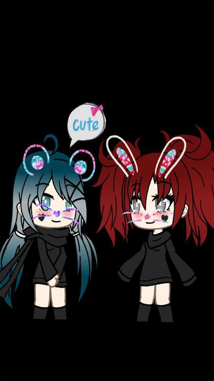 Gacha Life BFF Black wallpaper