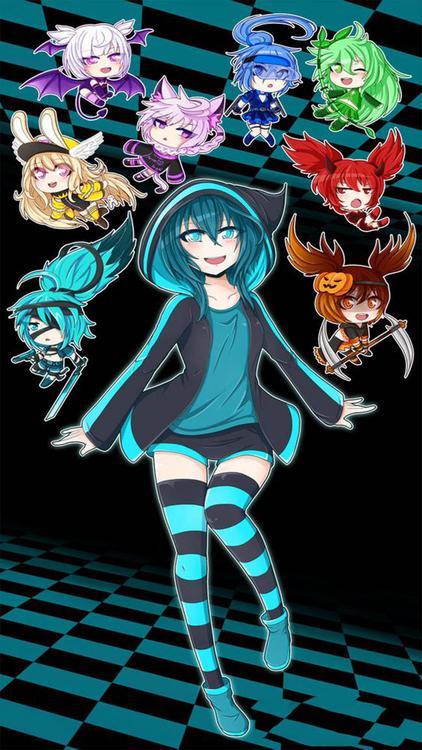 Gacha Life BFF Black wallpaper