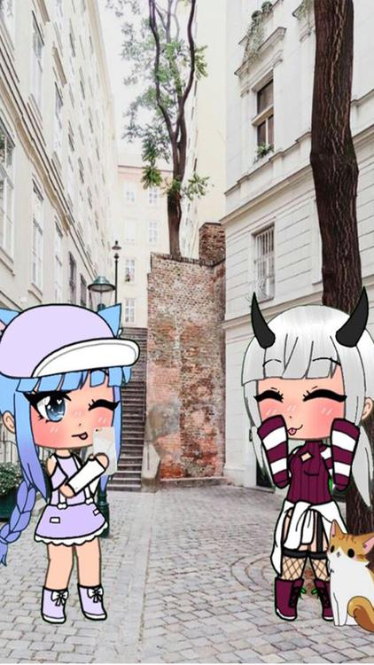 Gacha Life BFF Gray wallpaper