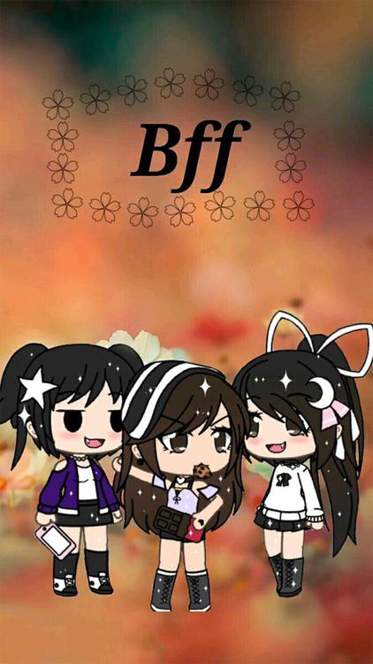 Gacha Life BFF Orange wallpaper