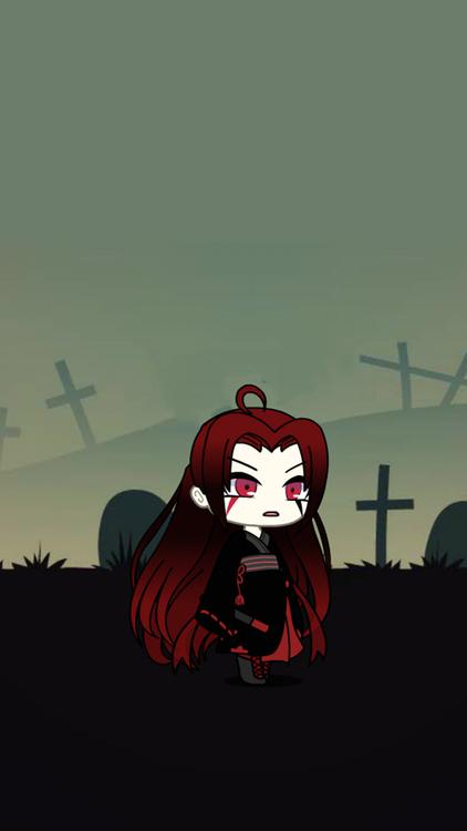 Gacha Life Gothic Gacha Gray wallpaper