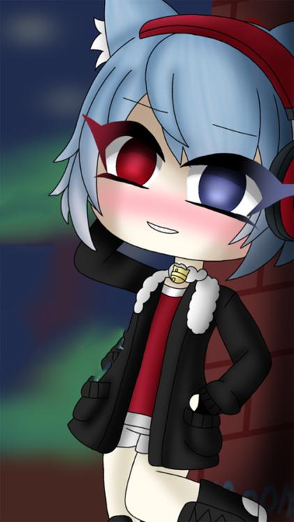 Gacha Life Gothic Gacha Black wallpaper