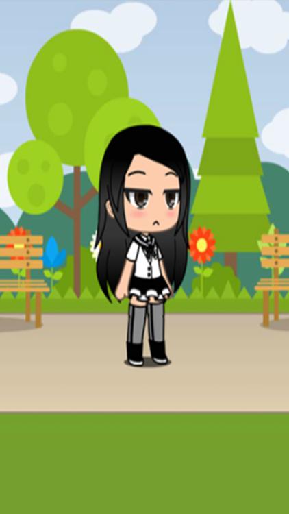 Gacha Life Gothic Gacha Green wallpaper