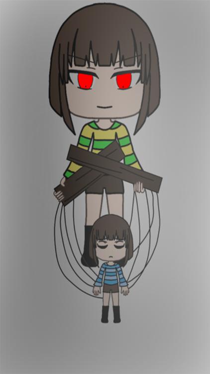 Gacha Life Gothic Gacha Gray wallpaper