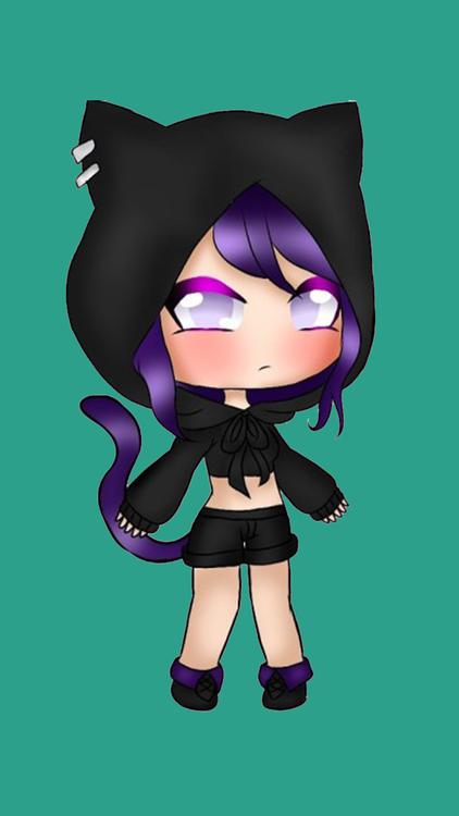 Gacha Life Gothic Gacha Cyan wallpaper