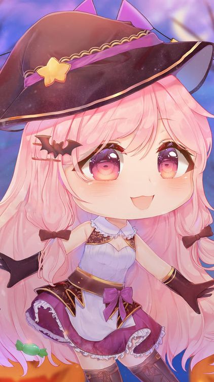 Gacha Life Halloween Gacha Red wallpaper