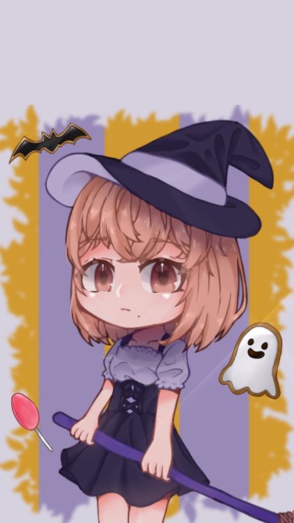 Gacha Life Halloween Gacha Gray wallpaper