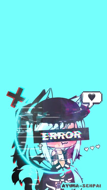 Gacha Life Gacha Hard Girl Cyan wallpaper