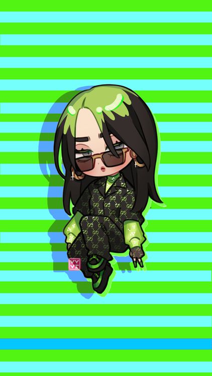 Gacha Life Gacha Hard Girl Cyan wallpaper