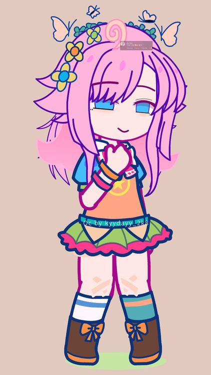 Gacha Life @kyydayy_2k8 Orange wallpaper