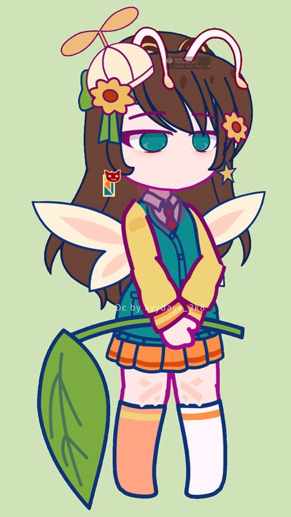 Gacha Life @kyydayy_2k8 Green wallpaper