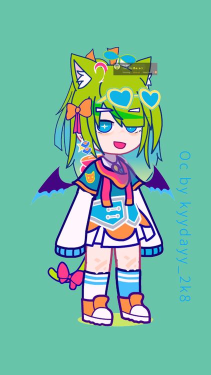 Gacha Life @kyydayy_2k8 Green wallpaper