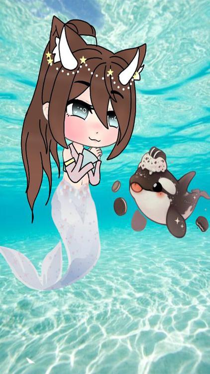 Gacha Life Mermaid Gacha HD wallpaper for phone and desktop