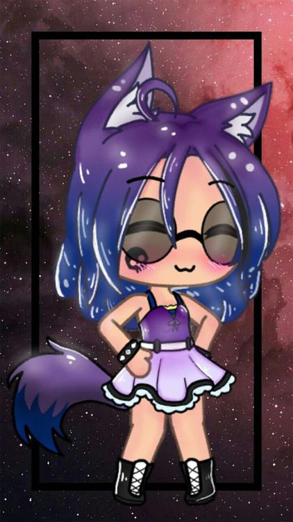 Gacha Life Lunime Black wallpaper