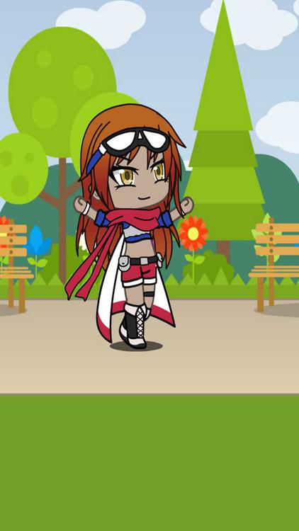 Gacha Life Lunime Green wallpaper