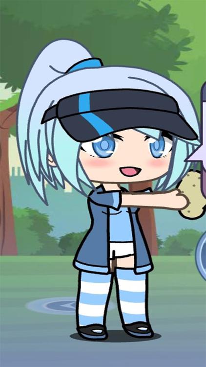 Gacha Life Lunime Green wallpaper