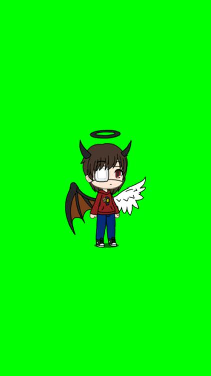 Gacha Life Lunime Green wallpaper