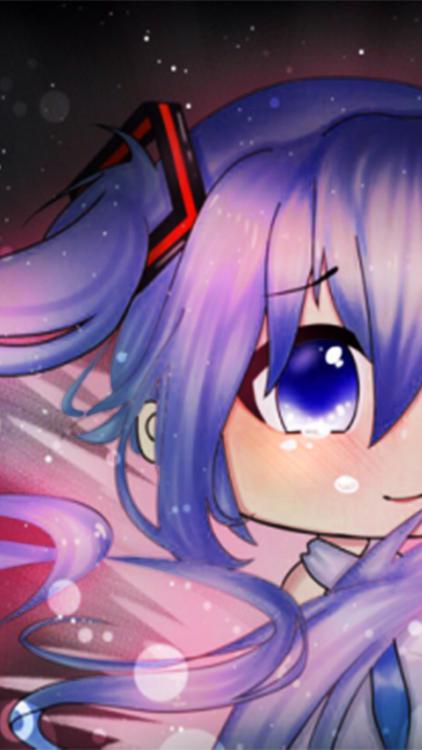 Gacha Life Lunime Black wallpaper