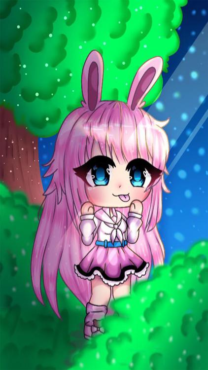 Gacha Life Lunime Green wallpaper