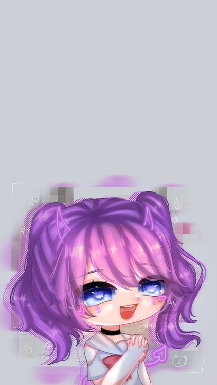 Gacha Life MyLittleGachaGirl Gray wallpaper