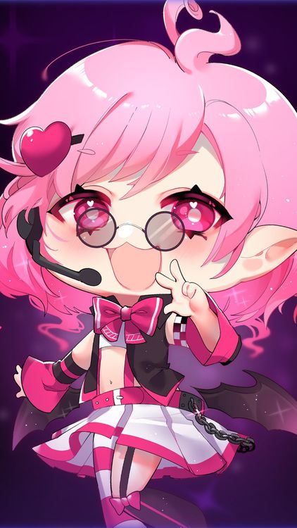 Gacha Life MyLittleGachaGirl Pink wallpaper