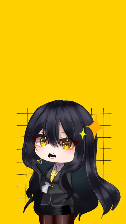 Gacha Life MyLittleGachaGirl Yellow wallpaper