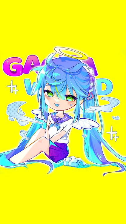 Gacha Life MyLittleGachaGirl Yellow wallpaper