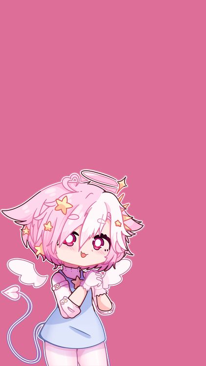 Gacha Life MyLittleGachaGirl Pink wallpaper