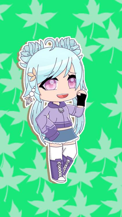 Gacha Life Nature Green wallpaper