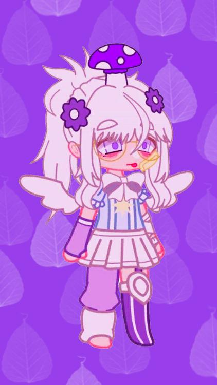 Gacha Life Nature Purple wallpaper