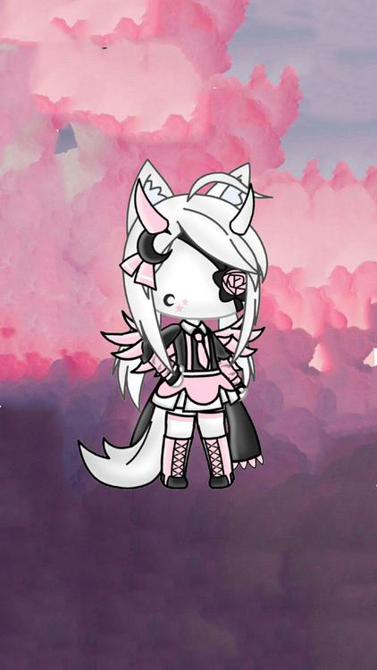 Gacha Life Nature Pink wallpaper