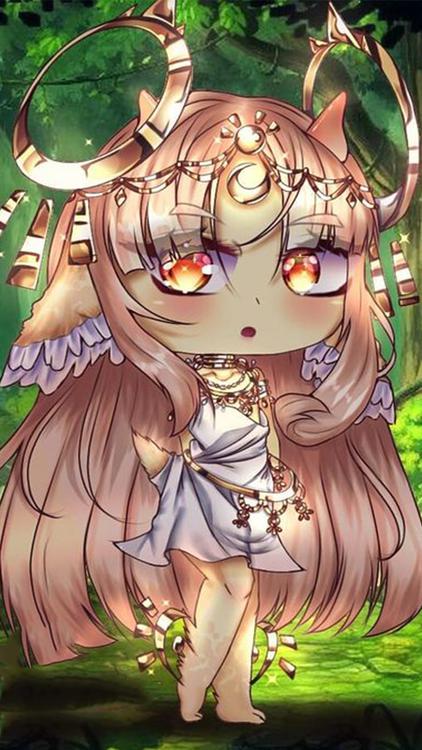 Gacha Life Nature Orange wallpaper