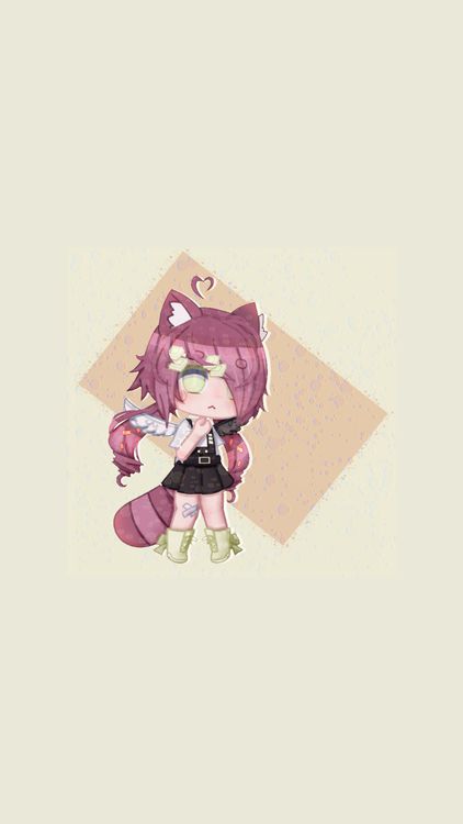 Gacha Life Neko Gacha Yellow wallpaper