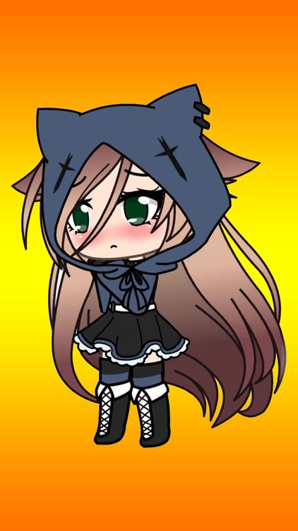 Gacha Life Neko Gacha Orange wallpaper