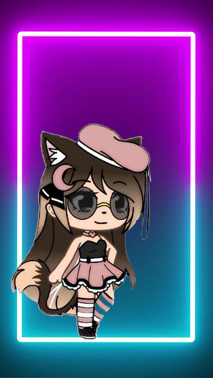 Gacha Life Gacha Neon Purple wallpaper