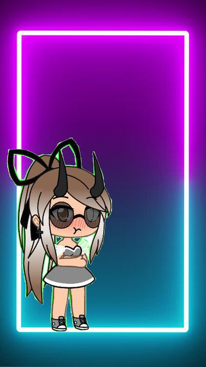 Gacha Life Gacha Neon Purple wallpaper