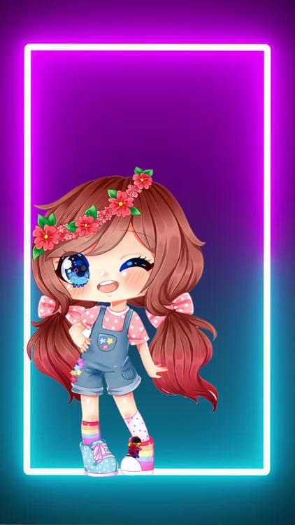 Gacha Life Gacha Neon HD wallpaper for phone and desktop