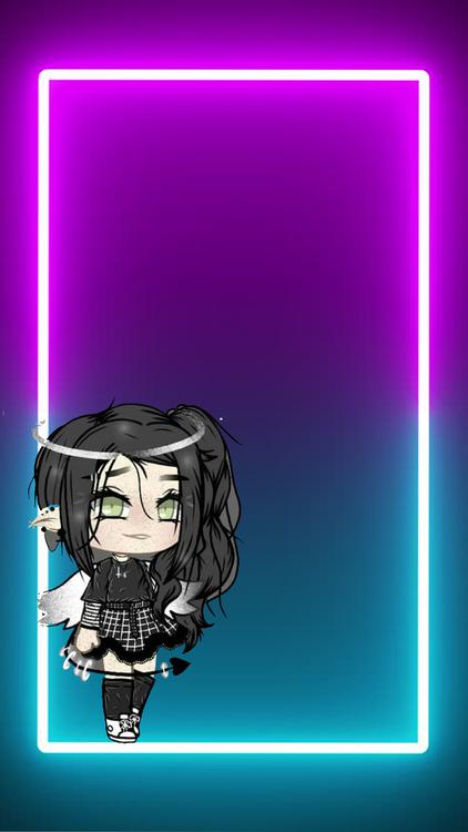 Gacha Life Gacha Neon Purple wallpaper