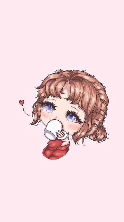 Gacha Life Pinky Gacha White wallpaper